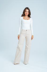 Mom Flare Beige REF. 1620