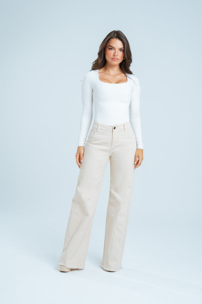 Mom Flare Beige REF. 1620